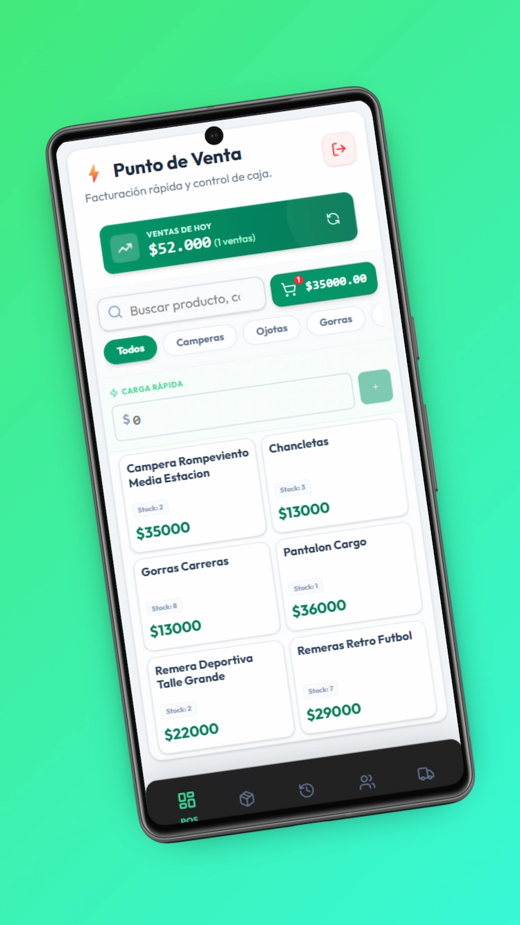 Dashboard en celular